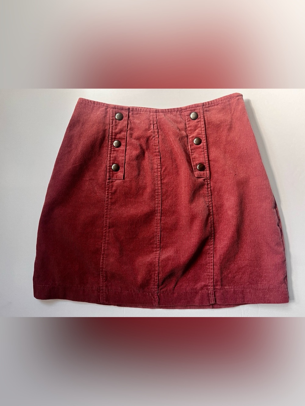 Hippie Rose Corduroy Mini Skirt Size S